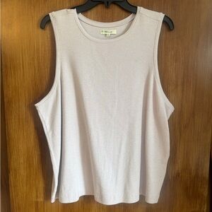 Madewell Lilac/Lavender Ribbed Sleeveless Jersey Tank Top | Women’s Plus 2X
